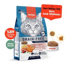 Wanpy Tahılsız Somonlu Yetişkin Kedi Maması 1,5Kg