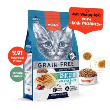 Wanpy Tahılsız Tavuklu Yavru Kedi Maması 1,5Kg