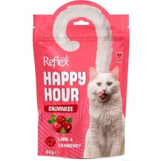Reflex Happy Hour Calmness Kuzulu ve Kızılcıklı Kedi Ödül Maması 60 Gr