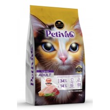 Petiva Tavuklu Yetişkin Kedi Maması 7 Kg