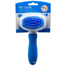 Pet&Two Masaj Ve Yıkama Fırçası Slikon Saplı (S)