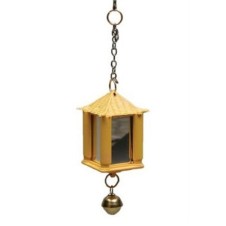 BirdLife Aynalı Zilli Fener Kuş Oyuncağı 16cm (Karışık Renkli)