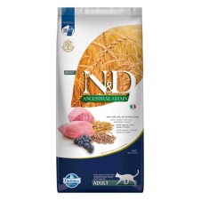 N&D Ancestral Grain Kuzu Etli ve Yaban Mersinli Ata Tahıllı Yetişkin Kedi Maması 10 Kg