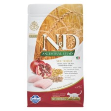 N&D Ancestral Grain Tavuklu ve Narlı Ata Tahıllı Kısırlaştırılmış Kedi Maması  1,5 Kg