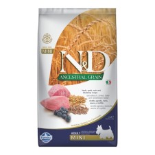 N&D Ancestral Grain Kuzu Etli ve Yaban Mersinli Küçük Irk Ata Tahıllı Yetişkin Köpek Maması 2,5 Kg