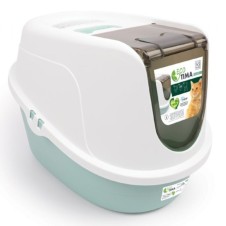 M-Pets Eco Tima Kapalı Kedi Tuvaleti 60x45x42,5cm (Yeşil) [L]