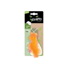 M-Pets Catnipli Tüylü Top Kedi Oyuncağı 13cm (Turuncu)