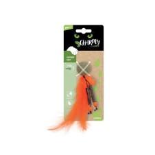 M-Pets Catnipli Tüylü Top Kedi Oyuncağı 11,5cm (Turuncu)