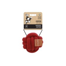 M-Pets Örgü Top Köpek Oyuncağı 9,5cm (Kırmızı)