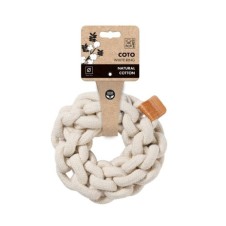M-Pets Örgü Halka Köpek Oyuncağı 13x13x5cm (Beyaz)