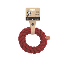 M-Pets Coto Örgü Halka Köpek Oyuncağı 18x18x5cm (Kırmızı)