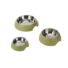 M-Pets Eco Bamboo Kedi ve Köpekler için Mama ve Su Kabı 600ml (Yeşil)