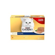 Gourmet Gold Kıyılmış Karışık Çeşitli Yetişkin Kedi Konservesi 8x85gr (12 AL 9 ÖDE)