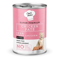 Chef's Choice Tavuklu Tahılsız Ezme Yavru Kedi Konservesi 400 Gr