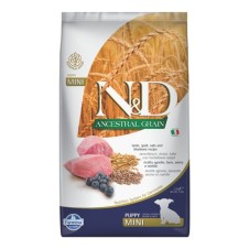 N&D Ancestral Grain Kuzu Etli ve Yaban Mersinli Küçük Irk Ata Tahıllı Yavru Köpek Maması 2,5 Kg