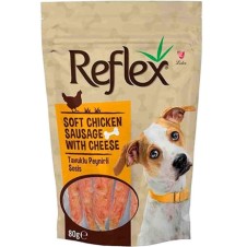 Reflex Tavuklu Peynirli Sosis Yumuşak Köpek Ödülü 80gr