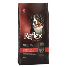 Reflex Plus Büyük Irk Kuzulu ve Pirinçli Yetişkin Köpek Maması 18 Kg