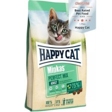 Happy Cat Minkas Perfect Mix Tavuklu Balıklı ve Kuzu Etli Yetişkin Kedi Maması 10 Kg