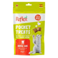 Reflex Pocket Treats Ağız ve Diş Sağlığı için Kedi Ödül Maması 60 Gr