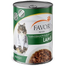 Favor Kuzulu Yetişkin Kedi Konservesi 400 Gr