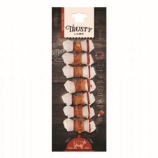 M-Pets Trusty Extra Biftekli Düğümlü Köpek Kemiği 6cm 105gr 7li Paket