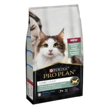 Pro Plan LiveClear 7+ Hindili Alerjen Azaltan Kısırlaştırılmış Yaşlı Kedi Maması 1,4 Kg