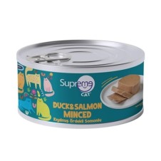 Supreme Cat Ördekli&Somonlu Kıyılmış Kedi Konservesi 85 Gr