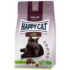 Happy Cat Weide Lamm Kuzu Etli Kısırlaştırılmış Kedi Maması 10kg