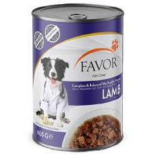 Favor Kuzulu Yavru Köpek Konservesi 400 Gr
