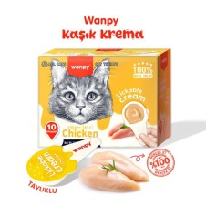 Wanpy Tavuklu Kaşıklı Kedi Ödül Kreması 16 gr*10Ad