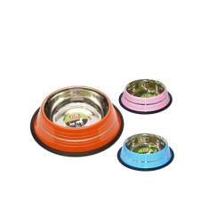 Flip Renkli Şeritli Mama Kabı 16 Oz