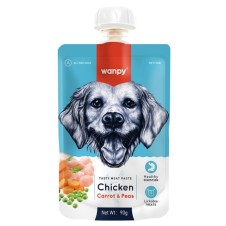 Wanpy Tavuklu ve Havuçlu Ezme Köpek Ödül Maması 90 Gr