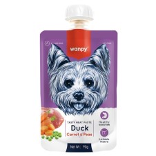 Wanpy Ördek Etli ve Havuçlu Ezme Köpek Ödül Maması 90 Gr