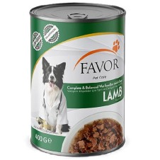 Favor Kuzulu Yetişkin Köpek Konservesi 400 Gr