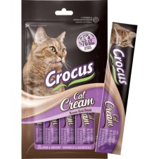 Crocus Somonlu ve Karidesli Krema Kedi Ödülü 4*15gr