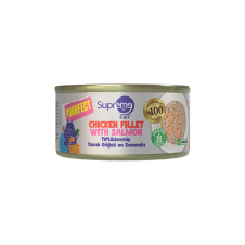 Supreme Cat Purrfect Tiftiklenmiş Tavuk Göğsü ve Somonlu Konserve Kedi Maması 70 gr