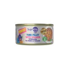 Supreme Cat Purrfect Tiftiklenmiş Ton Balıklı ve Somonlu Konserve Kedi Maması 70 gr