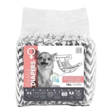 M-Pets Diapers Dişi Köpekler İçin Külot Bez 26-34cm (10'lu) [XS]
