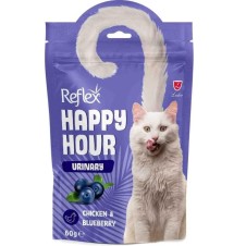 Reflex Happy Hour Urinary Tavuklu ve Yaban Mersinli Kedi Ödül Maması 60 Gr