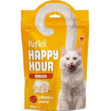 Reflex Happy Hour Choosy Tavuklu ve Peynirli Kedi Ödül Maması 60 Gr