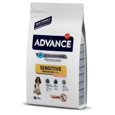 Advance Sensitive Care Somonlu Orta ve Büyük Irk Yetişkin Köpek Maması 3 Kg