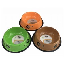 Ally Paws Renkli Pati Desenli Çelik Mama Kabı 26Cm 32Oz
