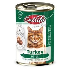 Catlife Hindili Yetişkin Kedi Konservesi 400 Gr