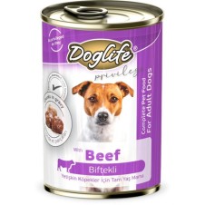 Doglife Biftekli Yetişkin Köpek Konservesi 400 Gr