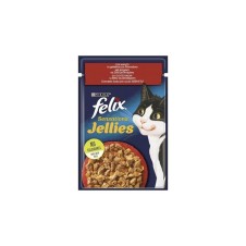Felix Pouch Jöle İçinde Sığır Etli ve Domatesli Yetişkin Kedi Pounch 85 Gr