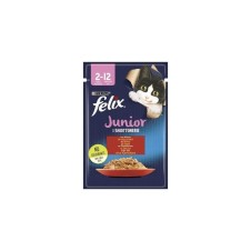 Felix Jöle İçinde Sığır Etli Yavru Kedi Pounch 85 Gr