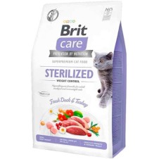 Brit Care Hipoalerjenik Kilo Kontrolü için Ördekli Tahılsız Kısırlaştırılmış Kedi Maması 2 Kg
