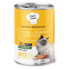 Chef's Choice Tavuklu ve Bal Kabaklı Tahılsız Ezme Yetişkin Kedi Konservesi 400 Gr
