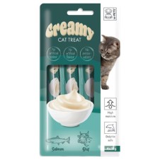 M-Pets Creamy Somonlu ve Biftekli Krema Kedi Ödül Maması 4*15 Gr