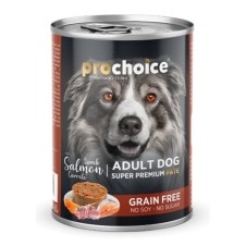 Pro Choice Kuzu ve Somon Etli Havuçlu Şekersiz Ezme Yetişkin Köpek Konservesi 400 Gr